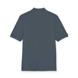 Unisex Embroidered Polo Shirt with white logo