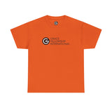 Unisex Heavy Cotton Tee with Black Logo