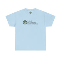 Unisex Heavy Cotton Tee with Color Logo