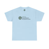 Unisex Heavy Cotton Tee with Color Logo
