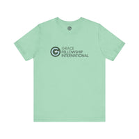 Unisex Jersey Short Sleeve Tee with Color Logo