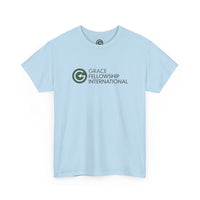 Unisex Heavy Cotton Tee with Color Logo