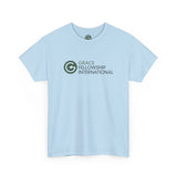 Unisex Heavy Cotton Tee with Color Logo