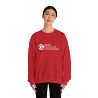 Heavy Blend™ Crewneck Sweatshirt with White Logo