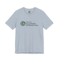 Unisex Jersey Short Sleeve Tee with Color Logo