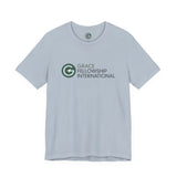 Unisex Jersey Short Sleeve Tee with Color Logo
