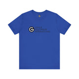 Unisex Jersey Short Sleeve Tee with Black Logo