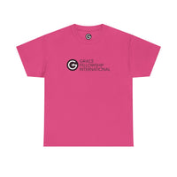Unisex Heavy Cotton Tee with Black Logo