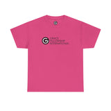 Unisex Heavy Cotton Tee with Black Logo