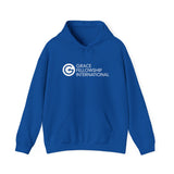 Unisex Heavy Blend™ Hooded Sweatshirt with Embroidered White Logo