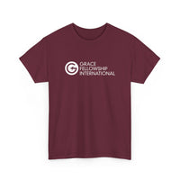 Unisex Heavy Cotton Tee with White Logo