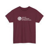Unisex Heavy Cotton Tee with White Logo