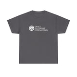 Unisex Heavy Cotton Tee with White Logo