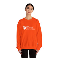 Heavy Blend™ Crewneck Sweatshirt with White Logo