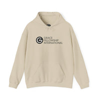Unisex Heavy Blend™ Hooded Sweatshirt with Black Embroidered Logo