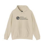 Unisex Heavy Blend™ Hooded Sweatshirt with Black Embroidered Logo