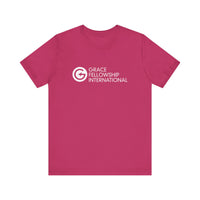 Unisex Jersey Short Sleeve Tee with White Logo