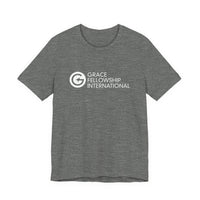 Unisex Jersey Short Sleeve Tee with White Logo