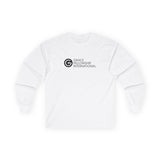 Unisex Ultra Cotton Long Sleeve Tee with Black Logo