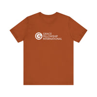 Unisex Jersey Short Sleeve Tee with White Logo