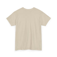 Unisex Heavy Cotton Tee with Black Logo