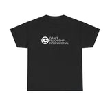 Unisex Heavy Cotton Tee with White Logo