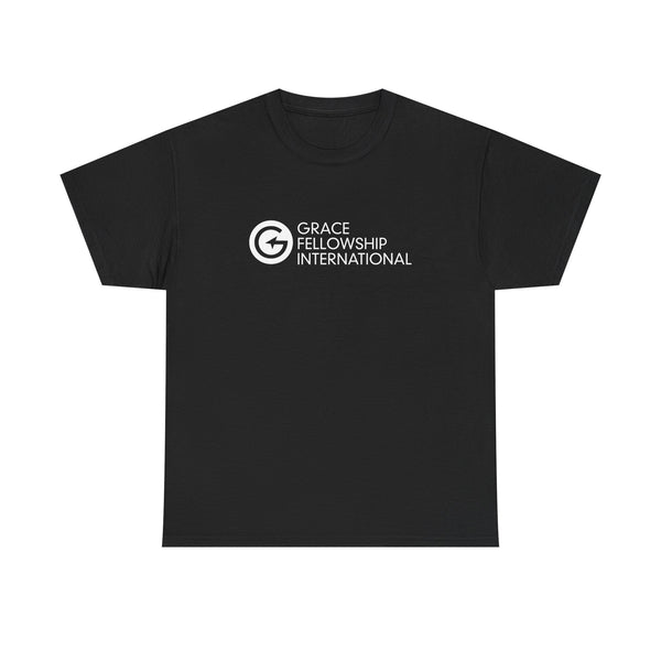 Unisex Heavy Cotton Tee with White Logo