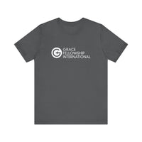 Unisex Jersey Short Sleeve Tee with White Logo
