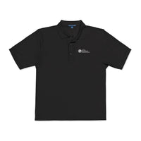 Unisex Embroidered Polo Shirt with white logo