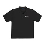 Unisex Embroidered Polo Shirt with white logo