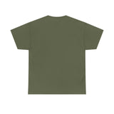 Unisex Heavy Cotton Tee with Black Logo