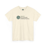 Unisex Heavy Cotton Tee with Color Logo