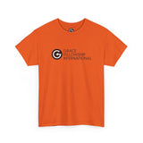 Unisex Heavy Cotton Tee with Black Logo
