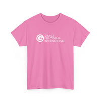 Unisex Heavy Cotton Tee with White Logo