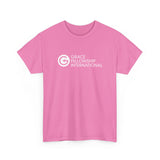 Unisex Heavy Cotton Tee with White Logo