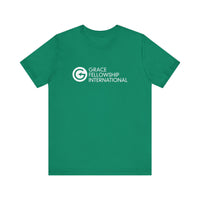 Unisex Jersey Short Sleeve Tee with White Logo