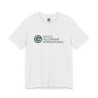 Unisex Jersey Short Sleeve Tee with Color Logo