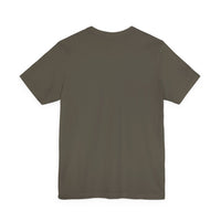 Unisex Jersey Short Sleeve Tee with Black Logo