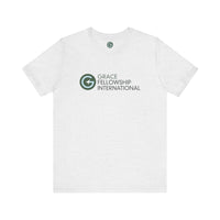 Unisex Jersey Short Sleeve Tee with Color Logo