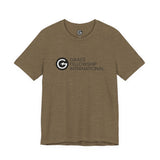 Unisex Jersey Short Sleeve Tee with Black Logo