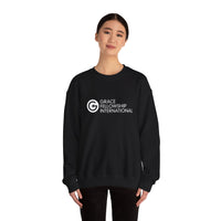 Heavy Blend™ Crewneck Sweatshirt with White Logo