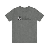 Unisex Jersey Short Sleeve Tee with Black Logo
