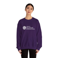 Heavy Blend™ Crewneck Sweatshirt with White Logo