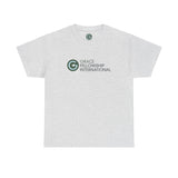 Unisex Heavy Cotton Tee with Color Logo
