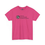 Unisex Heavy Cotton Tee with Black Logo