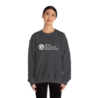 Heavy Blend™ Crewneck Sweatshirt with White Logo