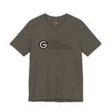 Unisex Jersey Short Sleeve Tee with Black Logo