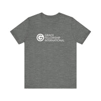 Unisex Jersey Short Sleeve Tee with White Logo