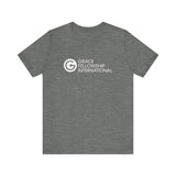 Unisex Jersey Short Sleeve Tee with White Logo