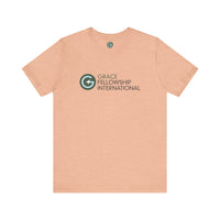 Unisex Jersey Short Sleeve Tee with Color Logo